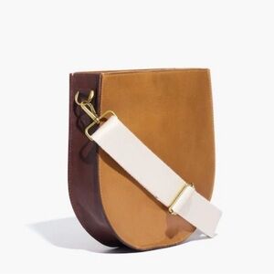 Madewell The Transport Saddle Bag Cross Body, Leather NWT